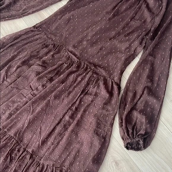 ASOS Brown Long Sleeve Dress - Picture 6 of 15